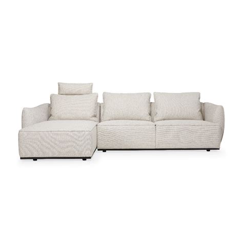 Relax, Sectional Sofa in Heathered Fabric 